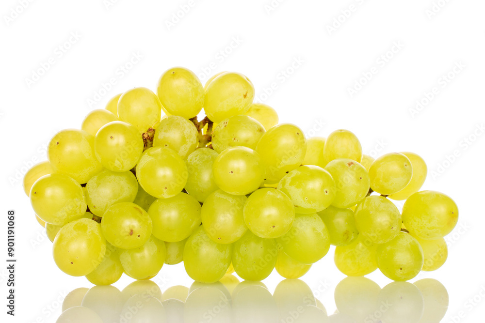 Sweet grapes, macro, isolated on white background. Sweet grapes, macro, isolated on white background.