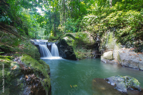 Kusing Waterfall in Central Kalimantan, Indonesia photo