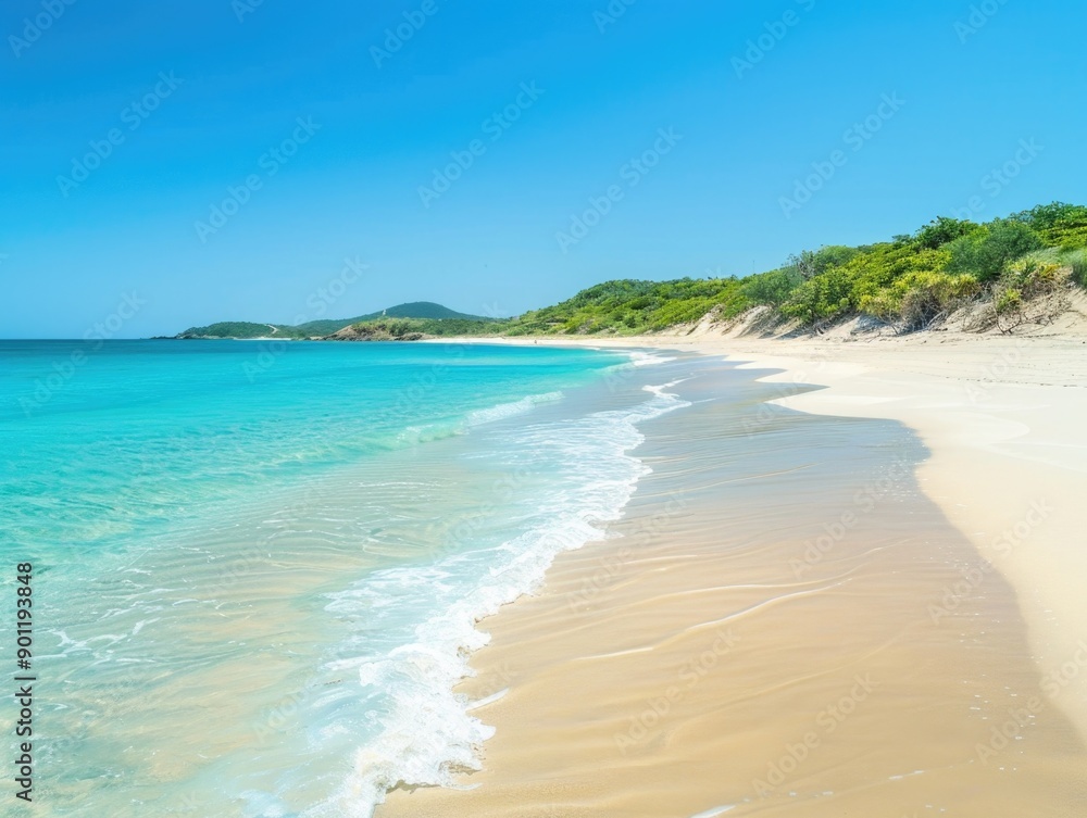 Sandy Beach with Trees Sandy Beach with Trees