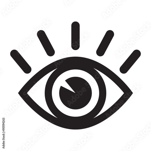 Eye icon, eyeball icon