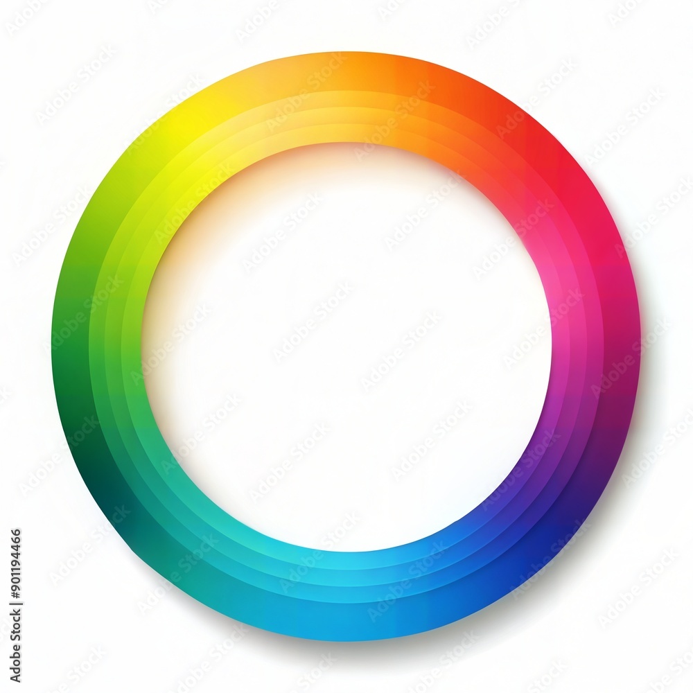 Bright and colorful circle gradient showcasing the full spectrum of colors, transitioning smoothly from one hue to another. Bright and colorful circle gradient showcasing the full spectrum of colors, transitioning smoothly from one hue to another.