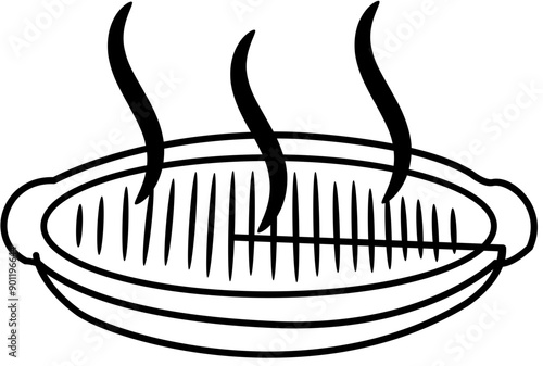 barbeque grill outline