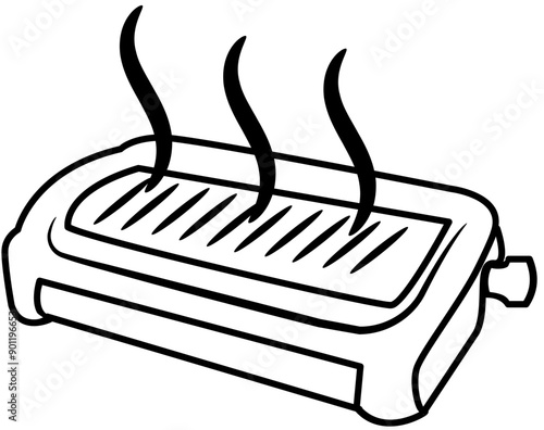 barbeque grill outline