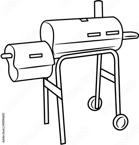 barbeque grill outline