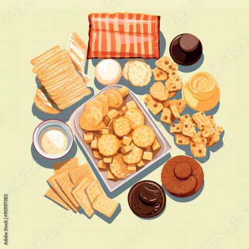 Assorted delicious baked goods