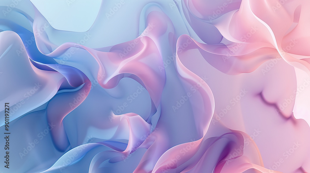 Fototapeta premium Minimalist Fluidic Abstract Background AI Generative