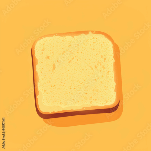 Simple toasted bread slice