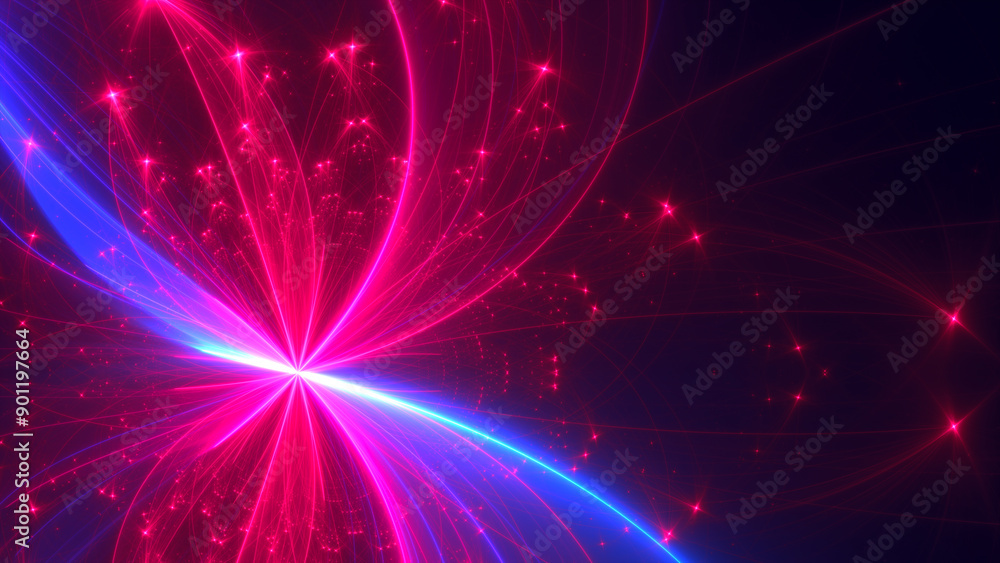 Abstract light trails. Fractal art background with copy space. Abstract light trails. Fractal art background with copy space.