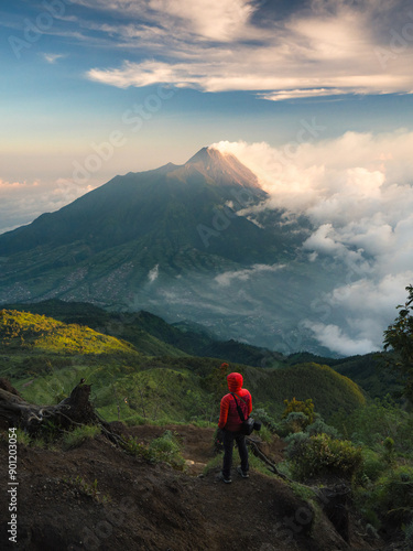 The great Merapi Volcano in Java Island, indonesia.