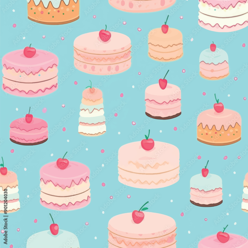 Colorful cake pattern design Colorful cake pattern design