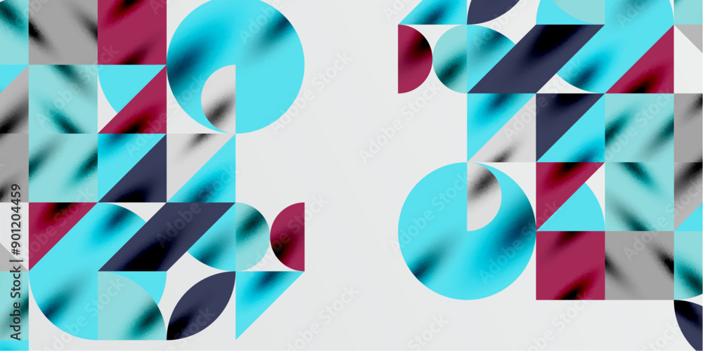 Triangles, round triangles and circles techno art. Vector Illustration For Wallpaper, Banner, Background, Card, Book Illustration, landing page Triangles, round triangles and circles techno art. Vector Illustration For Wallpaper, Banner, Background, Card, Book Illustration, landing page