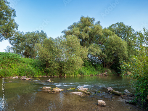 The Topľa River originates in the Čergo Mountains, flows through the districts of Bardejov, Svidník, Vranov and flows into the Ondava River behind the village of Parchovany. photo