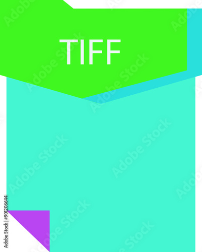 TIFF File format minimal icon FILL