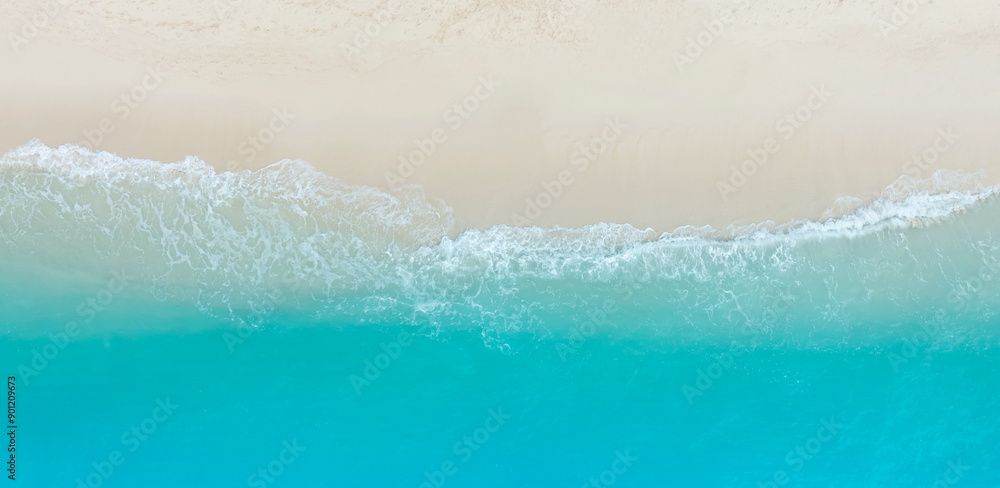 © SASITHORN - Tropical Beach with the soft wave water of the sea on the sandy beach background as texture with splashes and bubbles © SASITHORN - Tropical Beach with the soft wave water of the sea on the sandy beach background as texture with splashes and bubbles