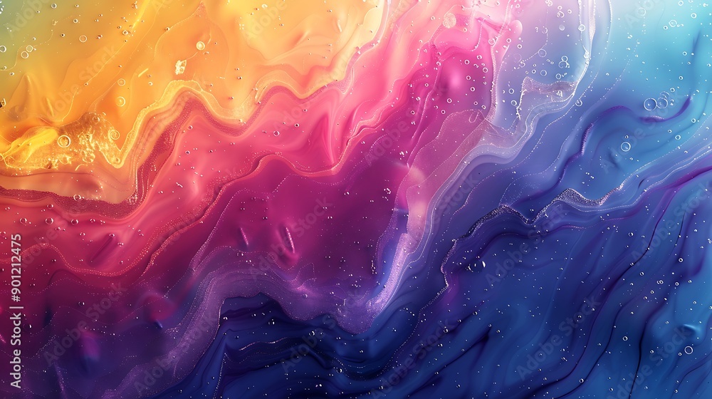 Dreamy Ethereal Oil Slick Background