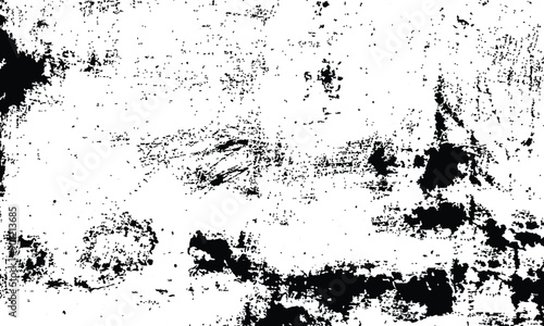 Wallpaper Mural Grunge distressed overlay texture and background - wide banner format background with copy space for text. Grunge texture of chips, cracks,scratches.Soft white grunge.Distressed black grunge texture. Torontodigital.ca