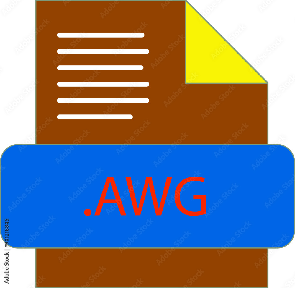 AWG File extension icon fill and bebes writting AWG File extension icon fill and bebes writting