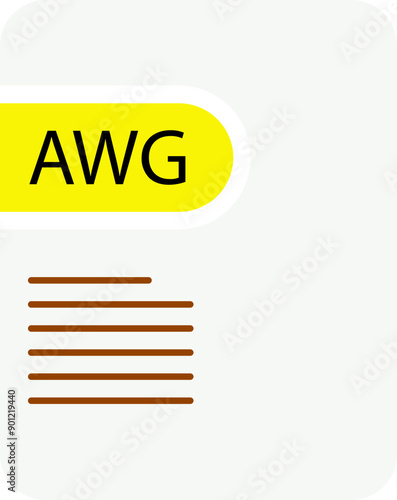 AWG File icon deep and minimal