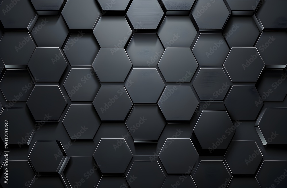 Dark grey background with hexagonal grid pattern for technology or car theme design, high resolution vector Dark grey background with hexagonal grid pattern for technology or car theme design, high resolution vector