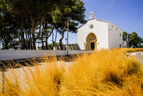 Sant Pere Nou - old hermitage of Fora Vila -, 18th century, Alaior, Menorca, Balearic Islands, Spain, Europe photo