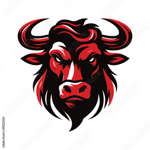 Wallpaper Mural Angry bull head. Torontodigital.ca