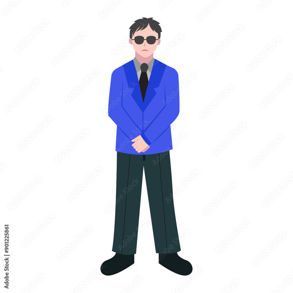 Bodyguard Character Illustration Bodyguard Character Illustration