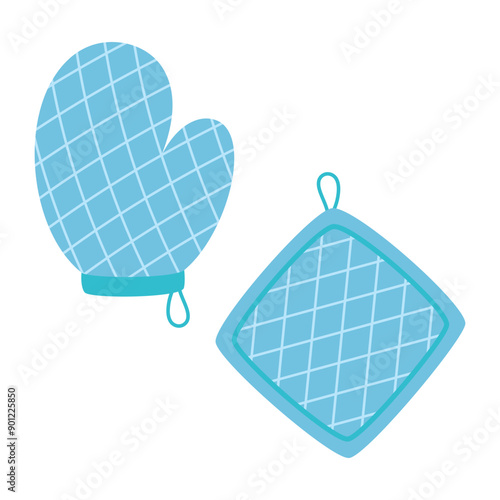 oven glove and potholder