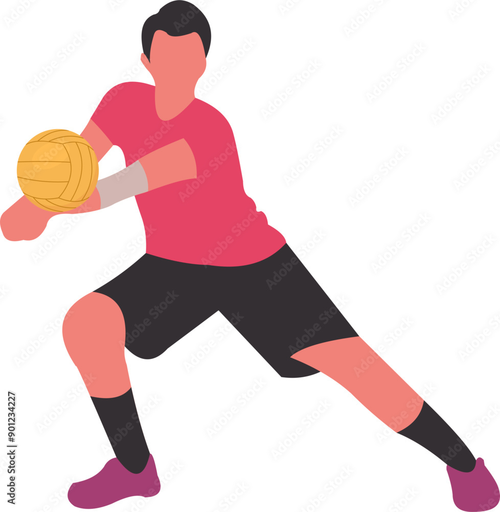 Volleyball Player Illustration Volleyball Player Illustration