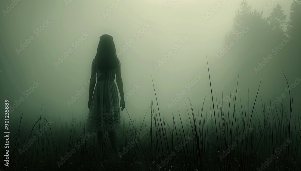 Mysterious Girl in Dense Fog Mysterious Girl in Dense Fog