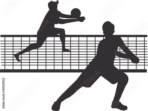 Volleyball Player Silhouette
