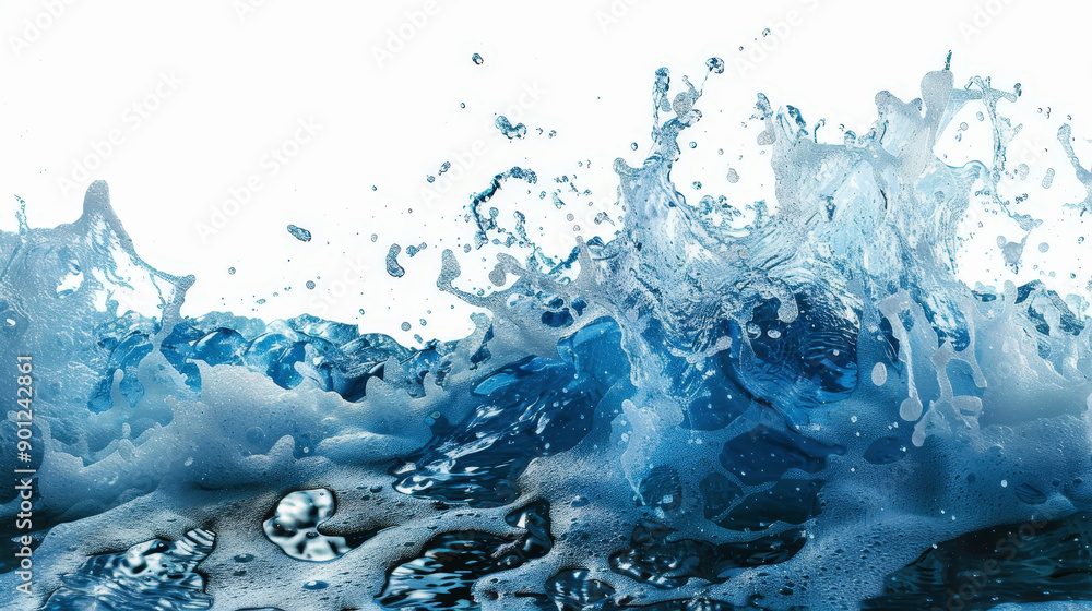 Water splash wave on white background Water splash wave on white background