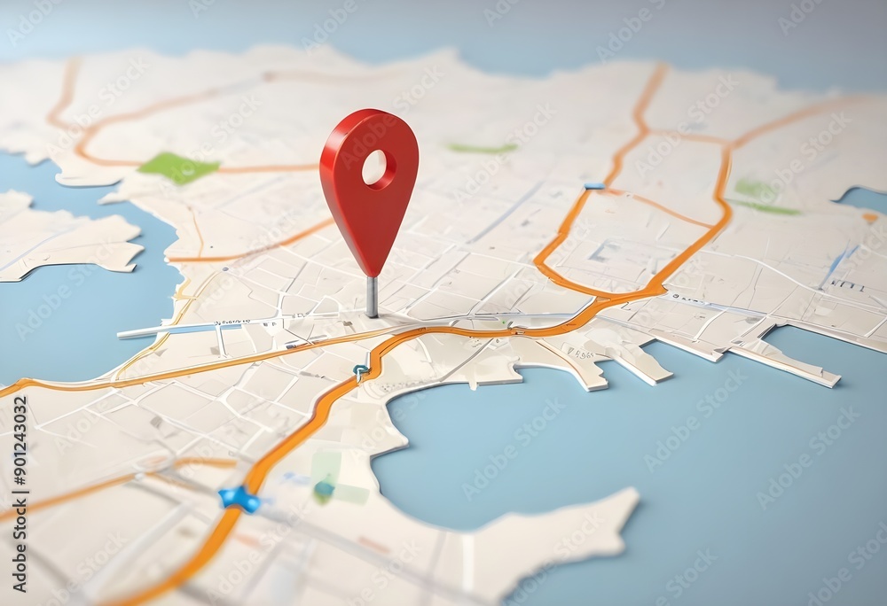 3D miniature location pin, 3D miniature location pin,