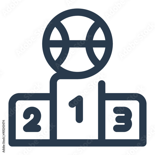 Victory Podium at Basketball Tournaments