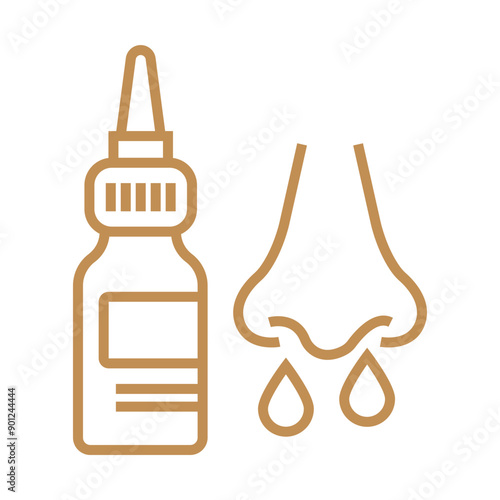Nasal Spray icon Design