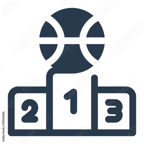 Victory Podium at Basketball Tournaments