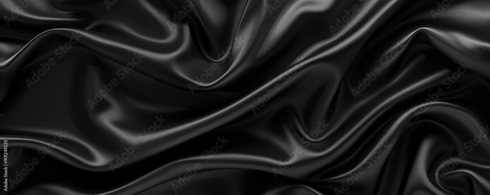 Fototapeta premium A seamless black background with a subtle fabric-like texture, adding a touch of elegance and sophistication.