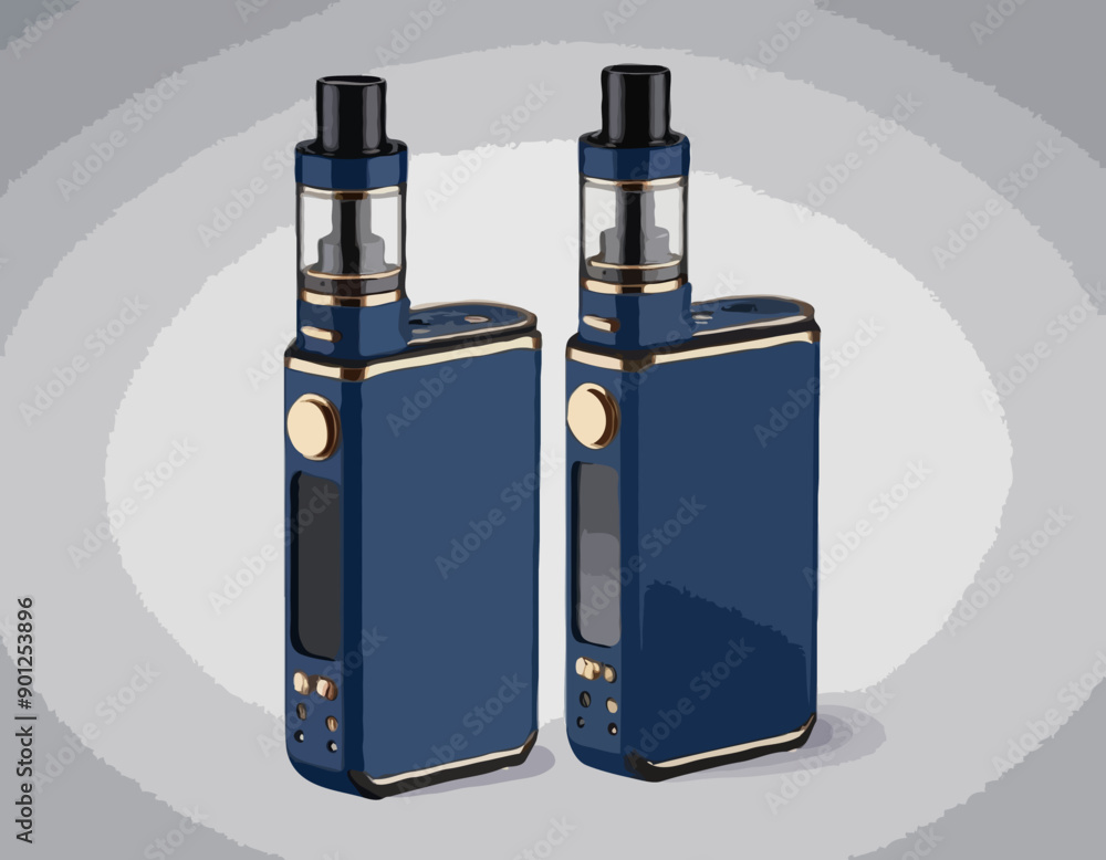 Vaping box device. Navy Blue Vape mod Vaping box device. Navy Blue Vape mod