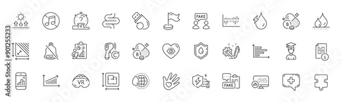 Triangle area, Flash memory and Pantothenic acid line icons. Pack of Floor plan, Mute, Meditation eye icon. Chart, Sun protection, Quiz pictogram. Hydroelectricity, Waterproof, Medical chat. Vector