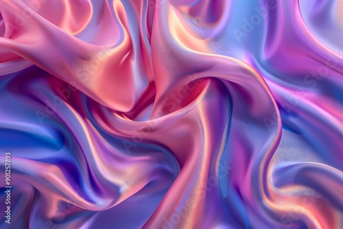 Wallpaper Mural Elegant Flowing Silk Fabric in Soft Pastel Hues Torontodigital.ca