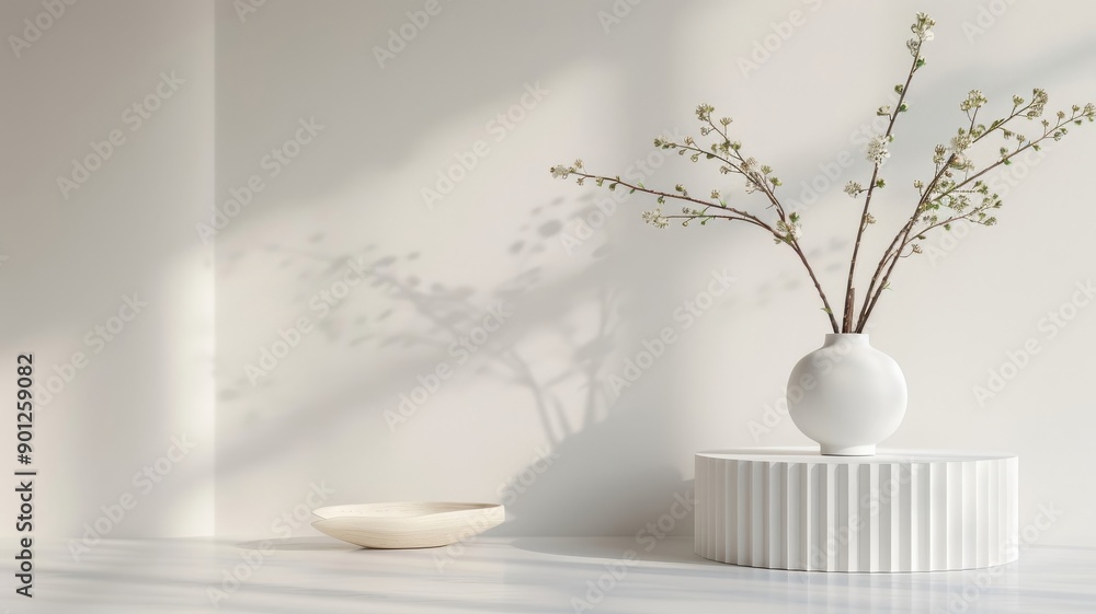 Roman-style 3D podium, white column, Greek luxury design, classic background, minimalistic stage for product showcase. Roman-style 3D podium, white column, Greek luxury design, classic background, minimalistic stage for product showcase.