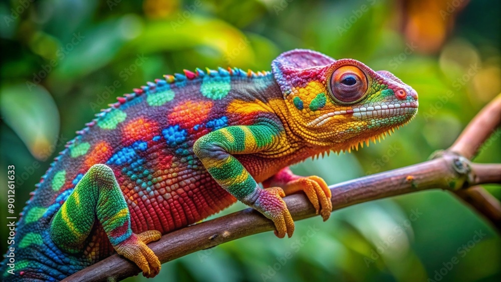 Obraz premium chameleon on a branch