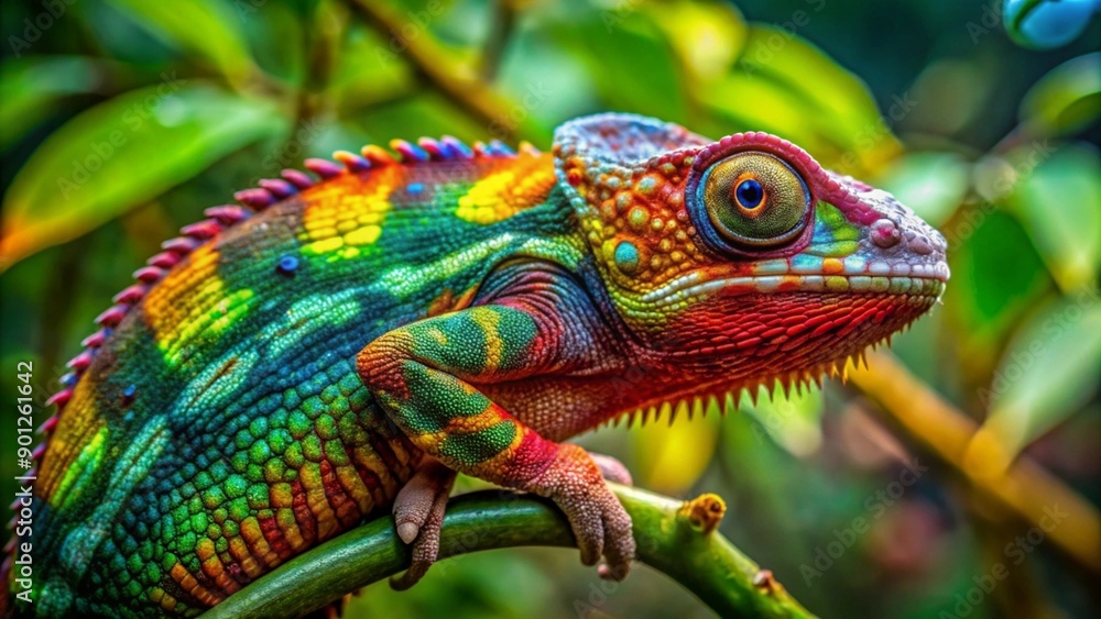 chameleon on a branch chameleon on a branch
