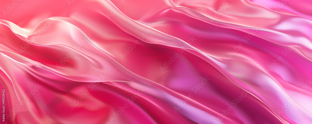 Fototapeta premium A vibrant pink background with a smooth gradient and a matte finish, creating a sophisticated and modern look.