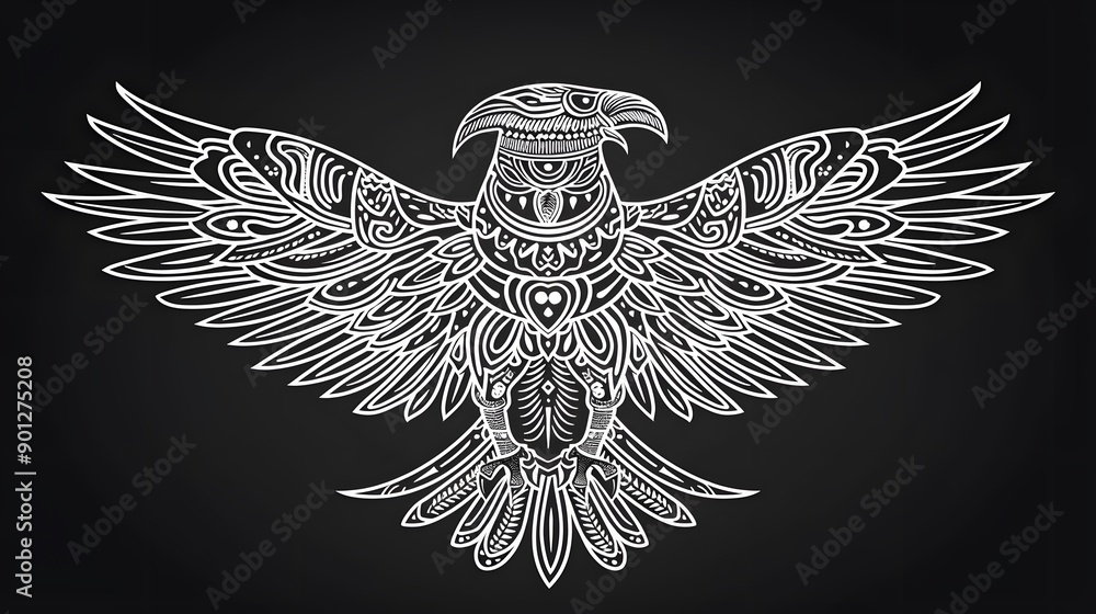 Obraz premium low poly eagle