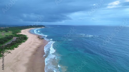 Wallpaper Mural Sunrise at the seaside with cloud filled sky at Caves Beach on the Swansea peninsula in Greater Newcastle. Caves Beach is located in the Hunter-Central Coast Region of NSW, Australia. Torontodigital.ca