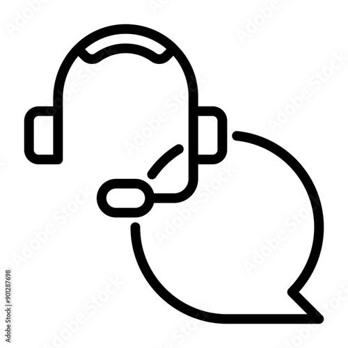 Help icon, line icon style
