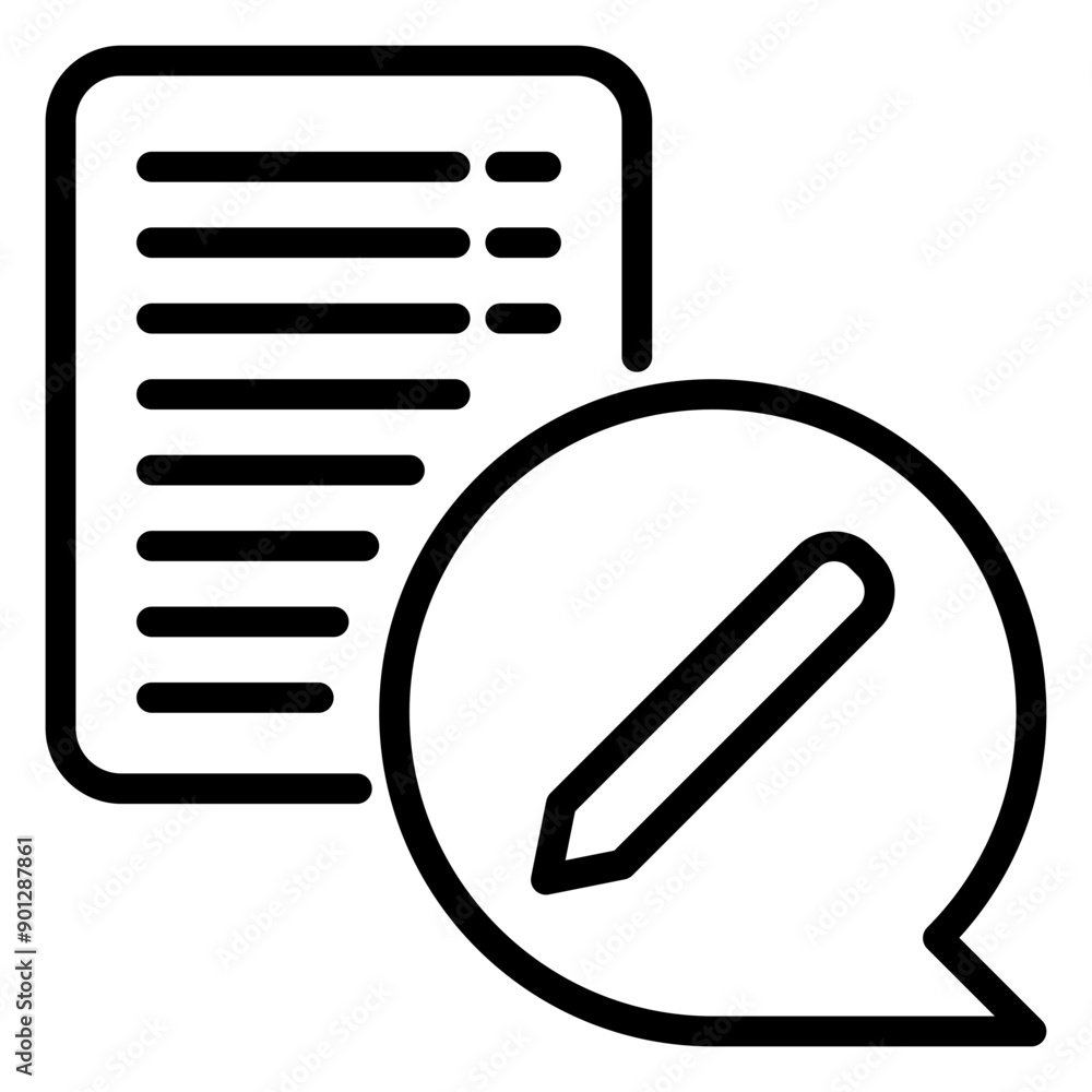 Customer Review icon, line icon style Customer Review icon, line icon style