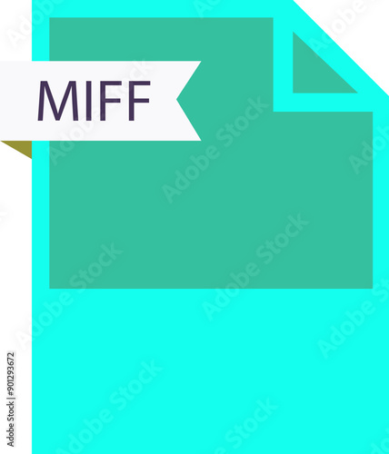 MIFF File format icon roe color fill