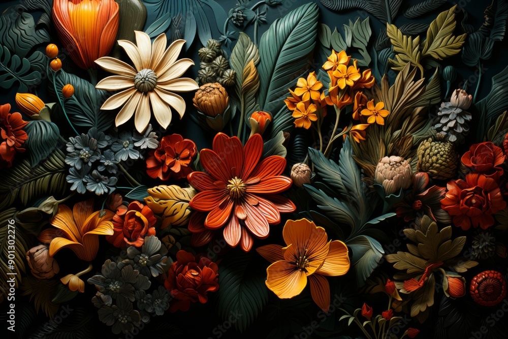 Leather Floral Arrangement Leather Floral Arrangement