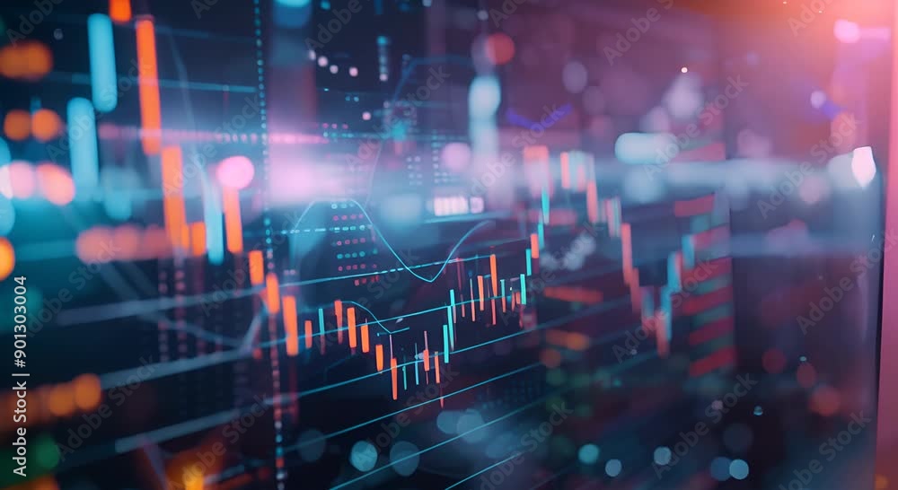 Abstract Financial Data Visualization Abstract Financial Data Visualization